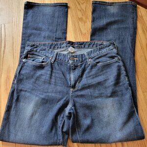Eddie Bauer Womens Truly Straight Denim Jeans Size 10 Medium Wash Blue Cotton Bl